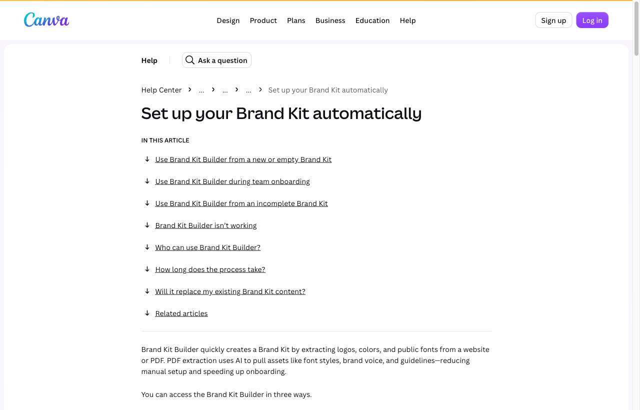Canva Brand Kit Builder