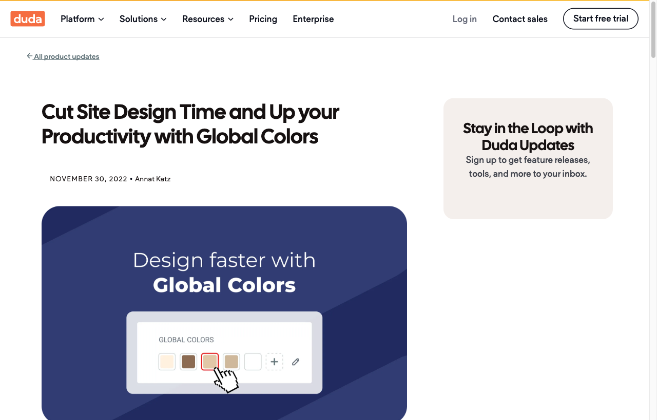 Duda global colors