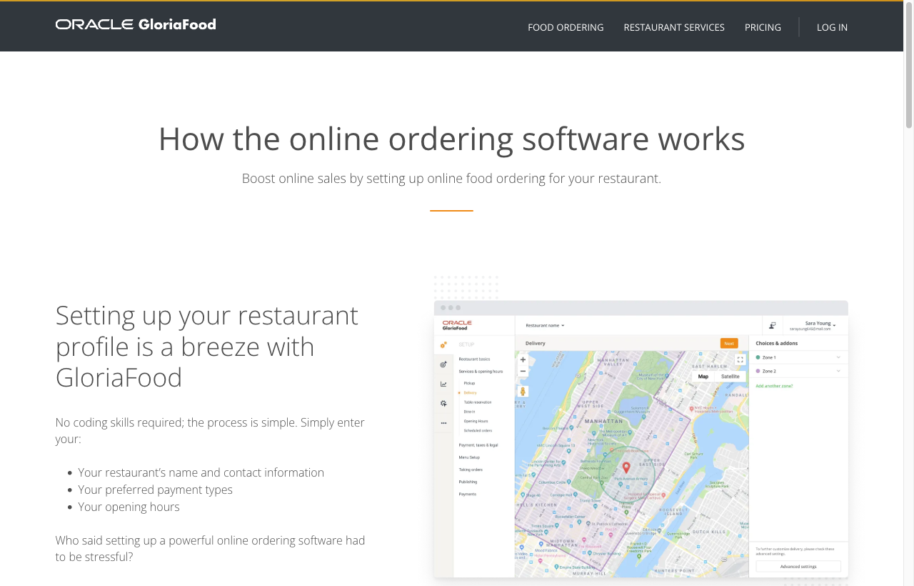 GloriaFood photo library